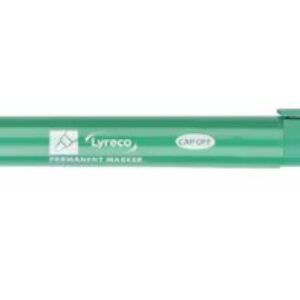 Lyreco permanente marker, fijn, ronde punt, 1,5mm, groen  per 10 stuk