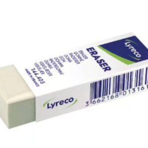 Gom, voor potlood, met kartonnen huls, per stuk