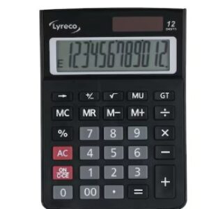 Office Desk rekenmachine voor kantoor, compact, grijs, 12 cijfers